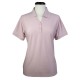 Two-Button Banded Sleeve Women's Polo